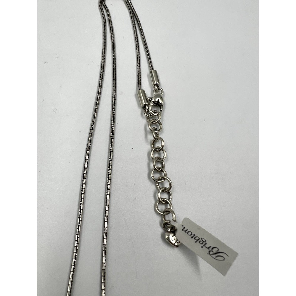 Brighton Jules Blue Crystals Pendant Necklace Silver - Picture 3 of 5